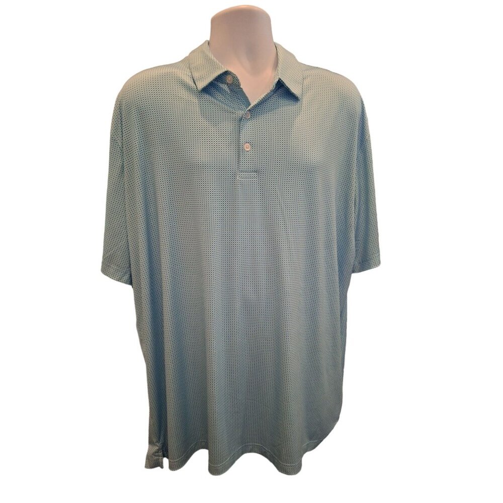 Callaway OptiDri Short Sleeve Polo Shirt  Mens XXL Blue Breathable Fabric Golf